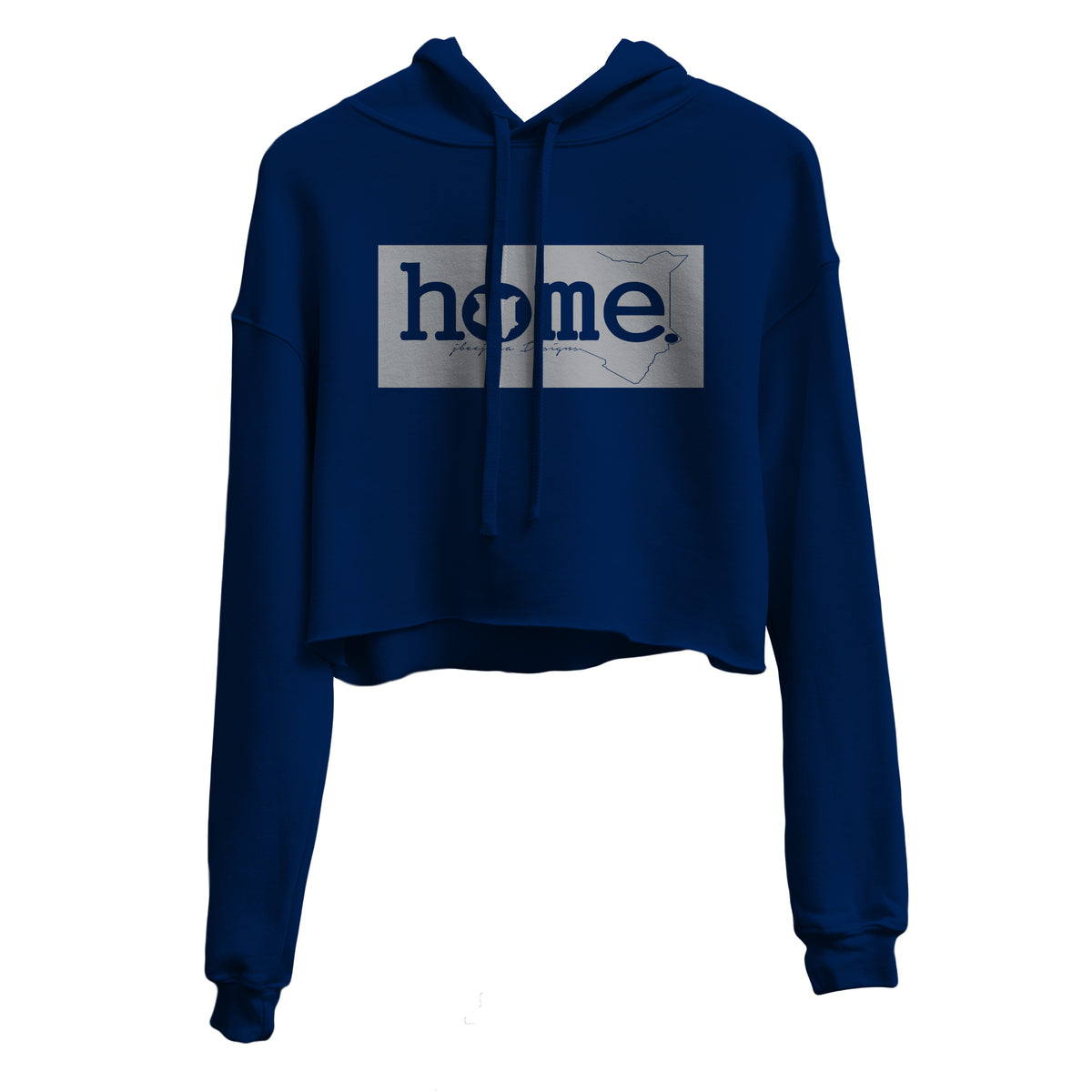 Cropped Hoodie - Navy Blue (Mid-Heavy Fabric)