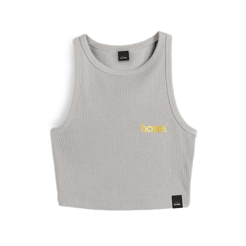 Racer Vest Top- Light Grey