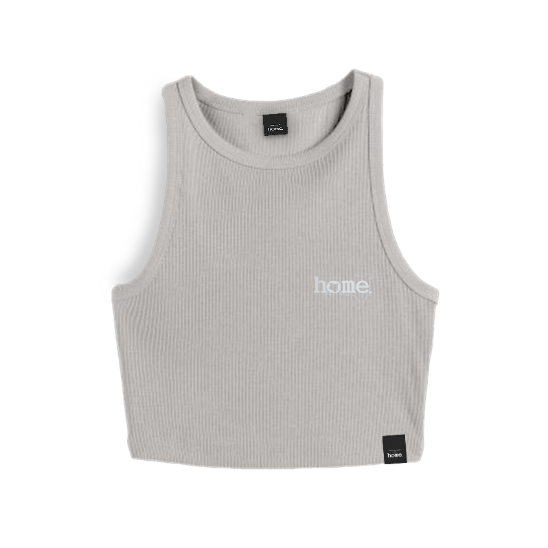 Racer Vest Top- Light Grey