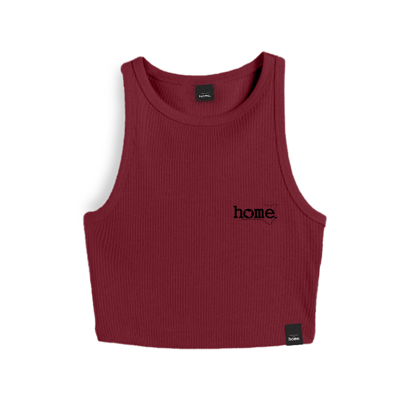 Racer Vest Top- Maroon Red