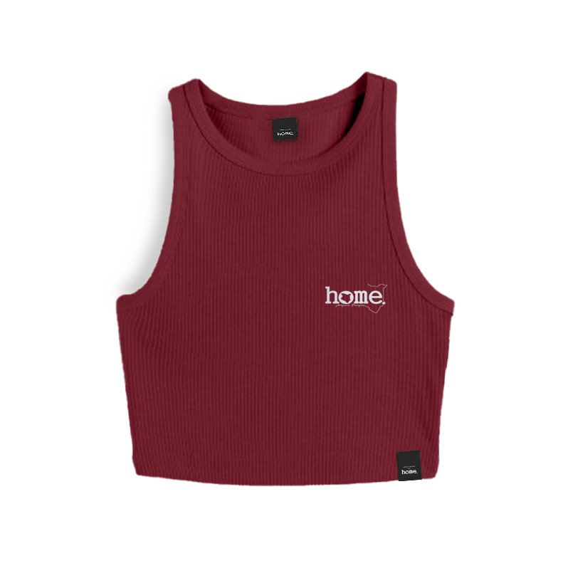 Racer Vest Top- Maroon Red