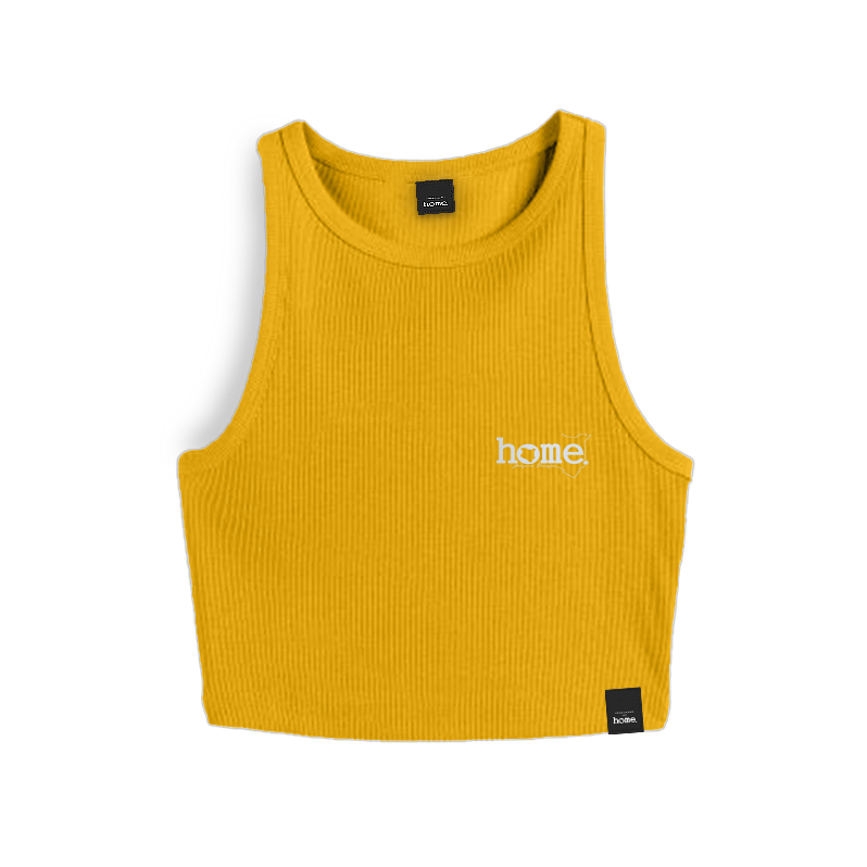 Kids Racer Vest Top- Mustard Yellow