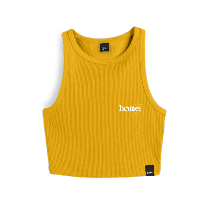 Racer Vest Top- Mustard Yellow