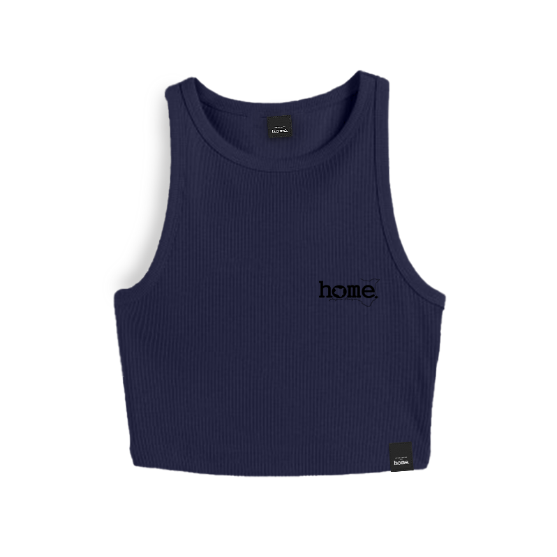 Racer Vest Top- Navy Blue