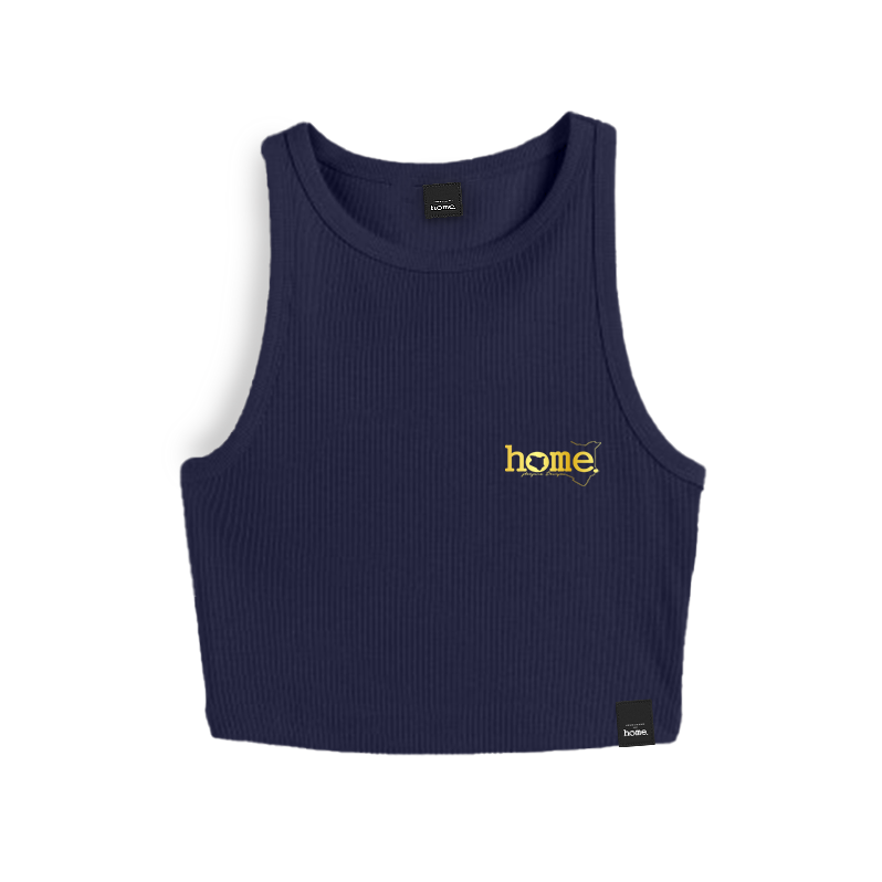 Racer Vest Top- Navy Blue