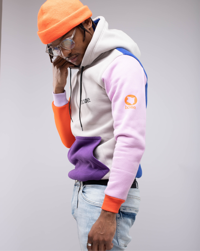 Hoodie Multicolored Color Block