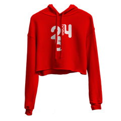 Cropped Hoodie - Red (Heavy Fabric)