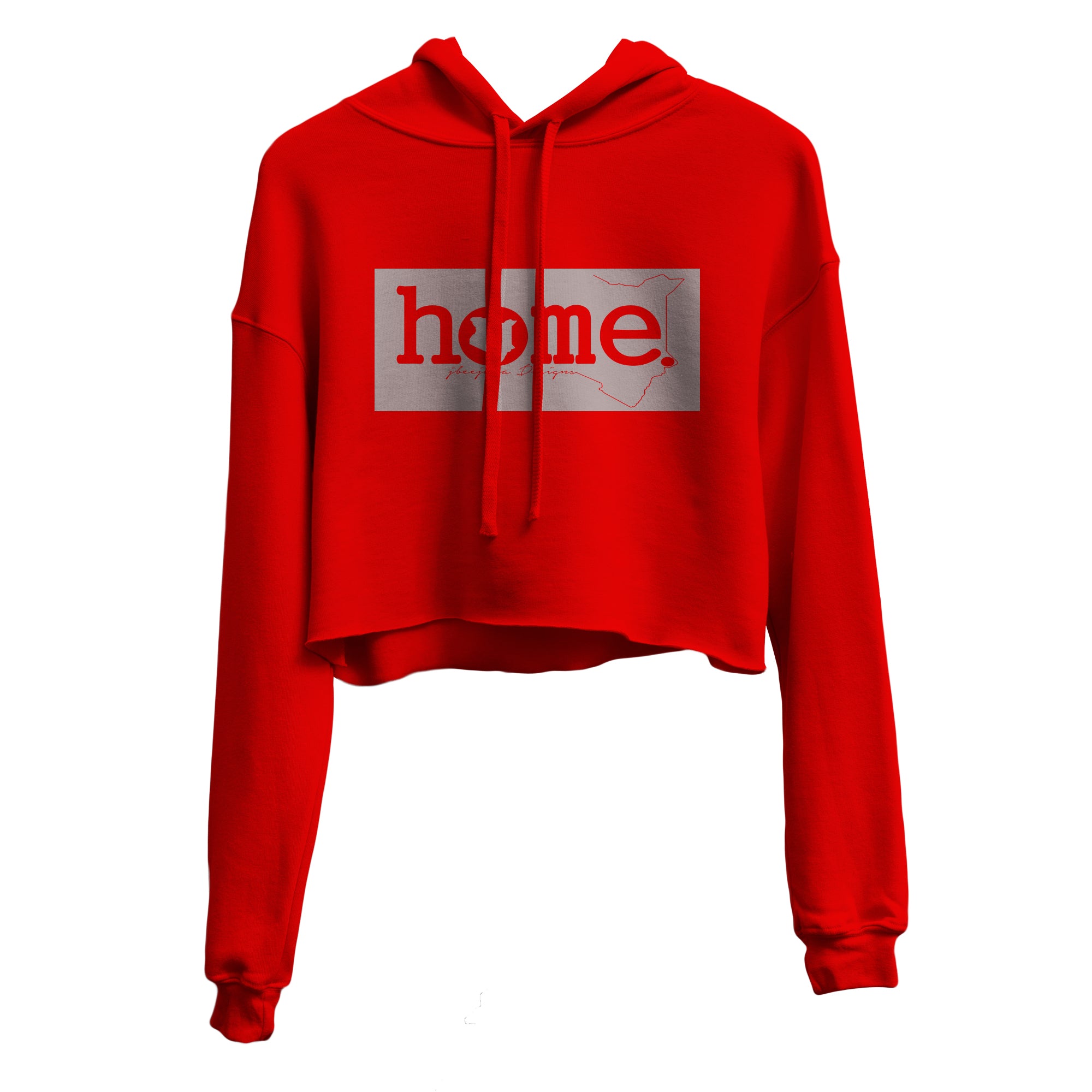 Cropped Hoodie - Red (Mid-Heavy Fabric)