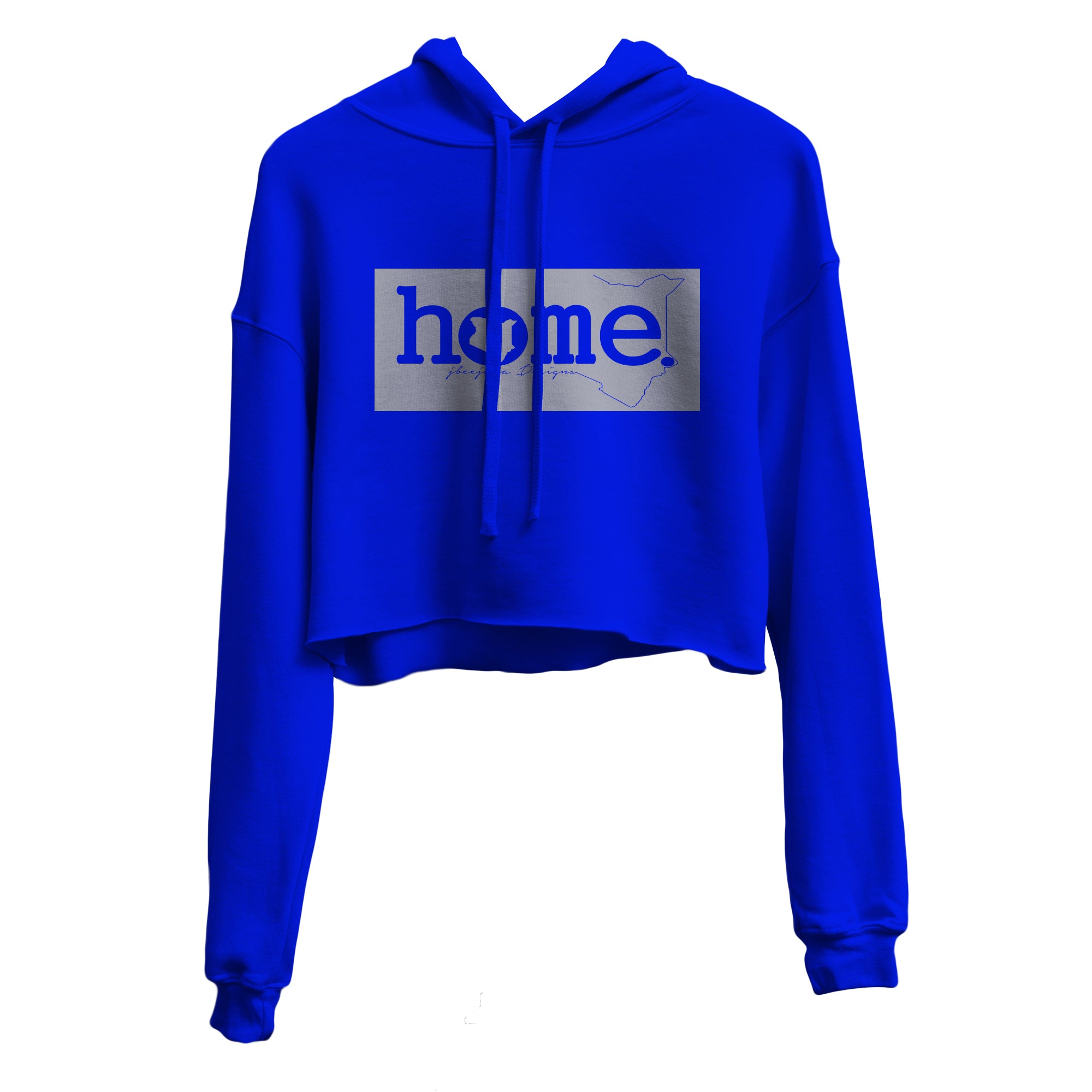 Cropped Hoodie - Royal Blue (Heavy Fabric)