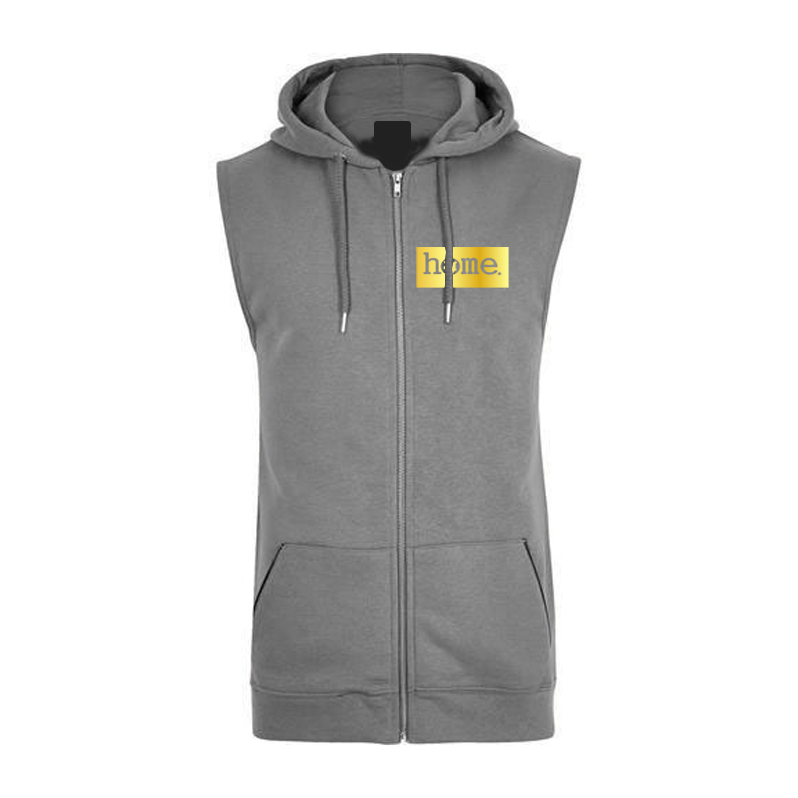 Sleeveless Hoodie  - Dark Grey (Heavy Fabric)
