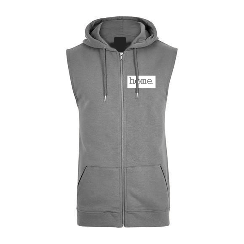 Sleeveless Hoodie  - Dark Grey (Heavy Fabric)