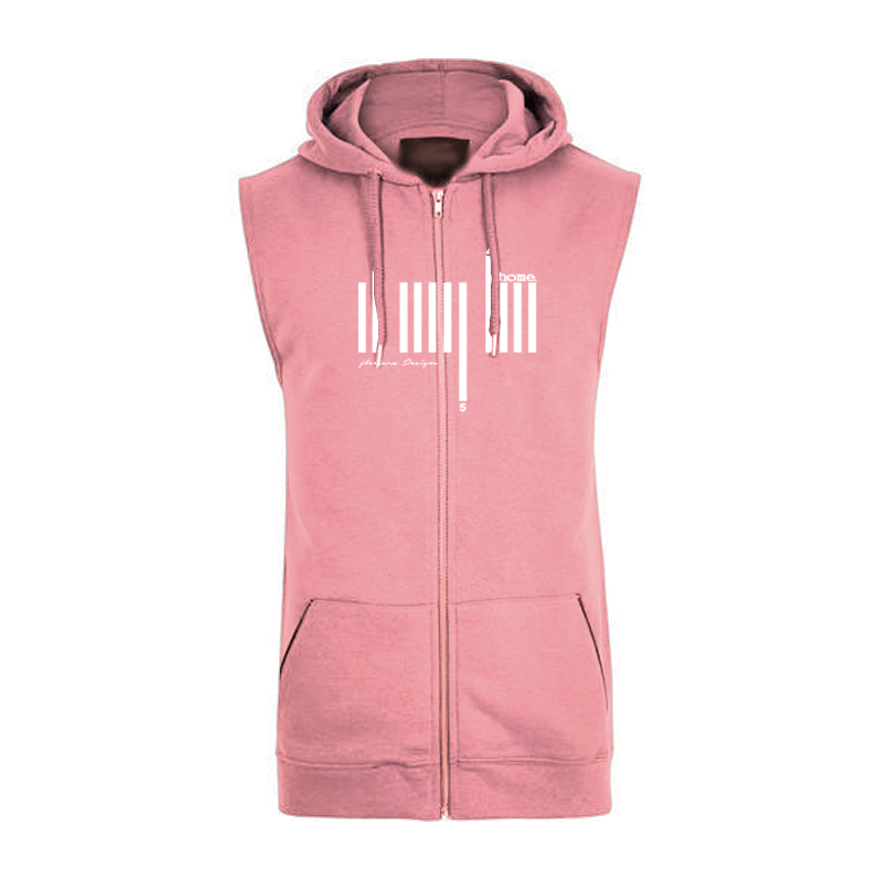 Sleeveless Hoodie  - Peach (Heavy Fabric)