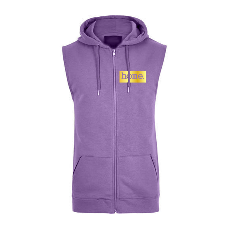 Sleeveless Hoodie  - Purple (Heavy Fabric)