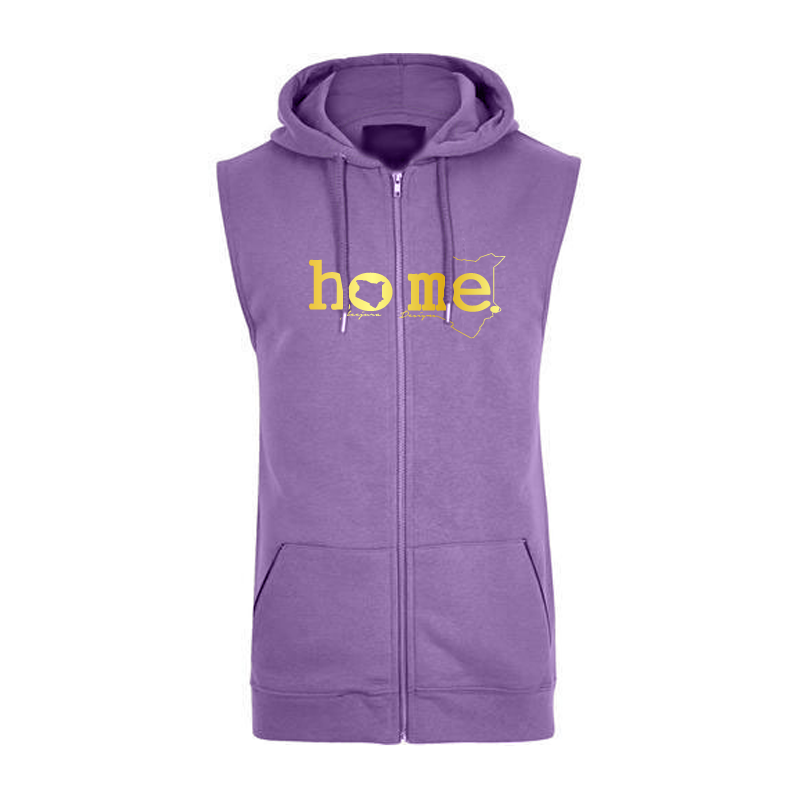 Sleeveless Hoodie  - Purple (Heavy Fabric)