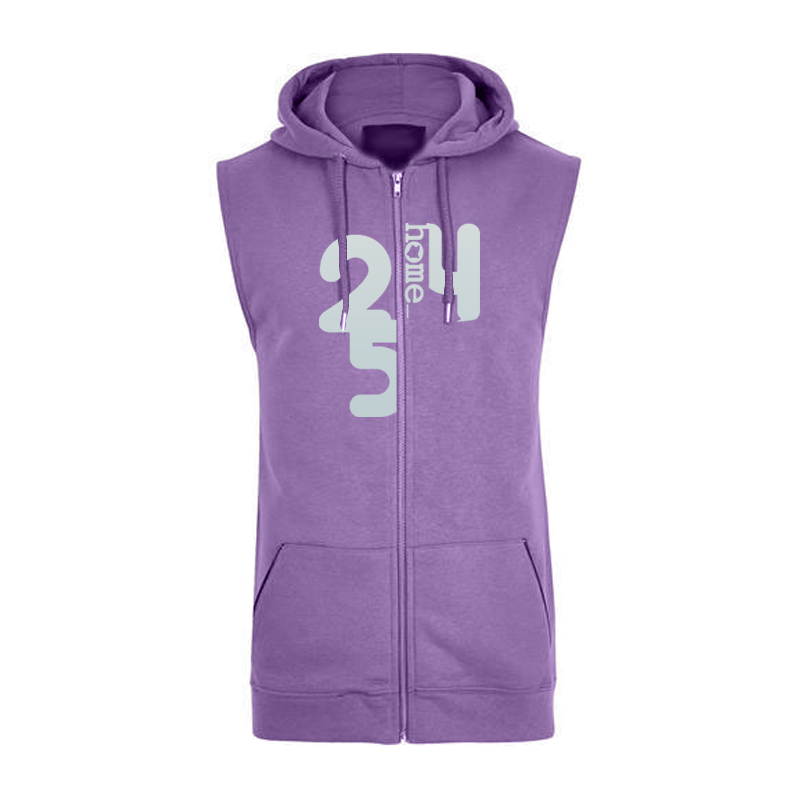 Sleeveless Hoodie  - Purple (Heavy Fabric)