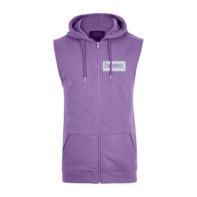 Sleeveless Hoodie  - Purple (Heavy Fabric)
