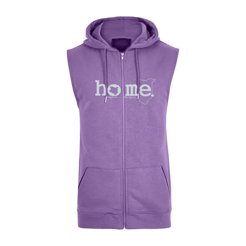 Sleeveless Hoodie  - Purple (Heavy Fabric)