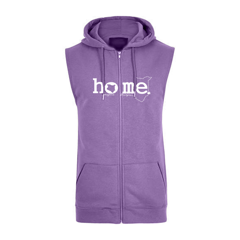 Sleeveless Hoodie  - Purple (Heavy Fabric)