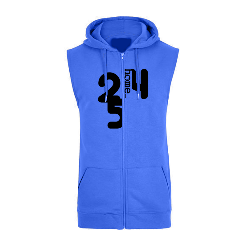 Sleeveless Hoodie  - Royal Blue (Heavy Fabric)
