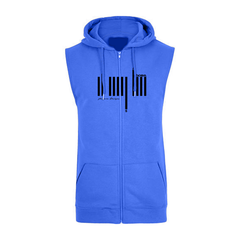 Sleeveless Hoodie  - Royal Blue (Heavy Fabric)