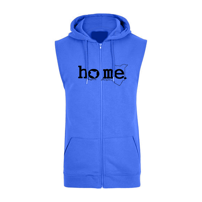 Sleeveless Hoodie  - Royal Blue (Heavy Fabric)