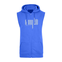 Sleeveless Hoodie  - Royal Blue (Heavy Fabric)