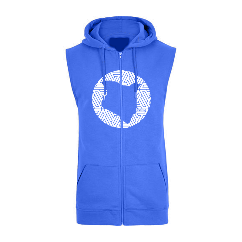 Sleeveless Hoodie  - Royal Blue (Heavy Fabric)