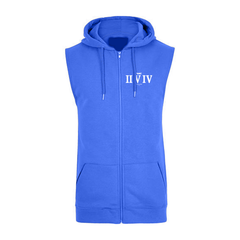 Sleeveless Hoodie  - Royal Blue (Heavy Fabric)