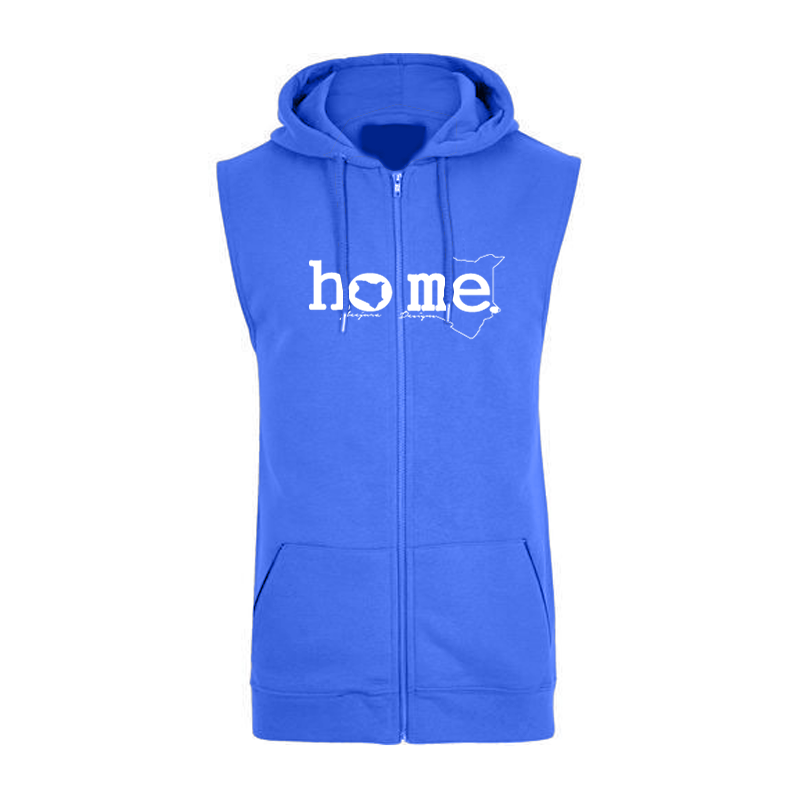 Sleeveless Hoodie  - Royal Blue (Heavy Fabric)