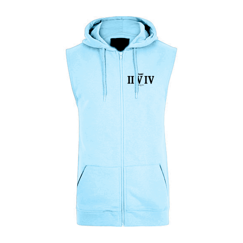 Sleeveless Hoodie  - Sky Blue (Heavy Fabric)