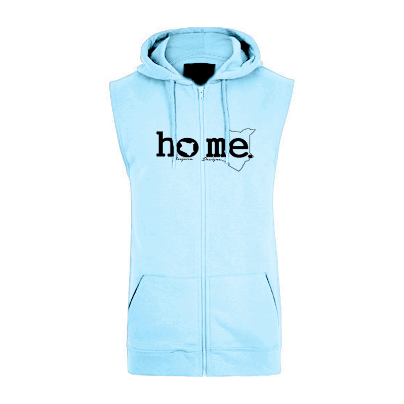 Sleeveless Hoodie  - Sky Blue (Heavy Fabric)