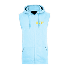 Sleeveless Hoodie  - Sky Blue (Heavy Fabric)