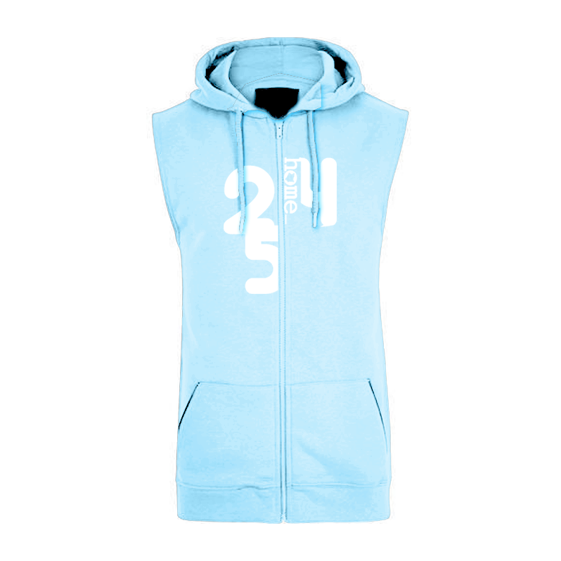 Sleeveless Hoodie  - Sky Blue (Heavy Fabric)
