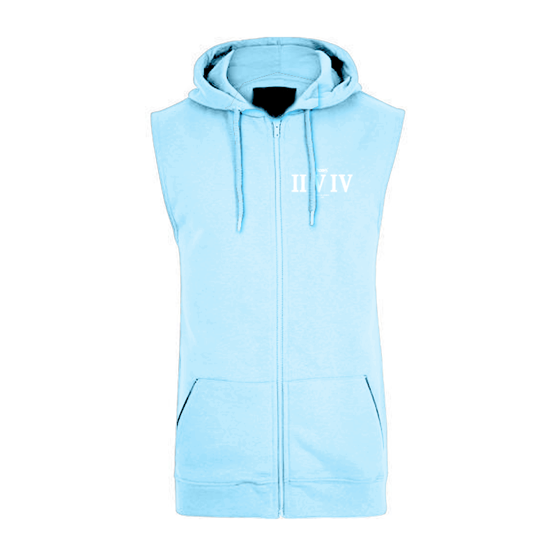 Sleeveless Hoodie  - Sky Blue (Heavy Fabric)