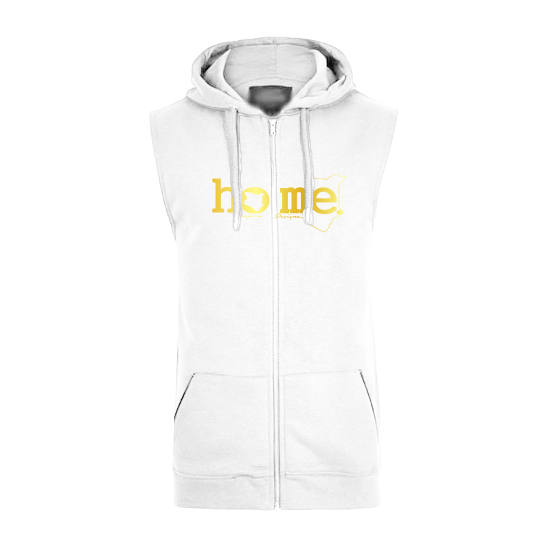 Sleeveless Hoodie  - White (Heavy Fabric)