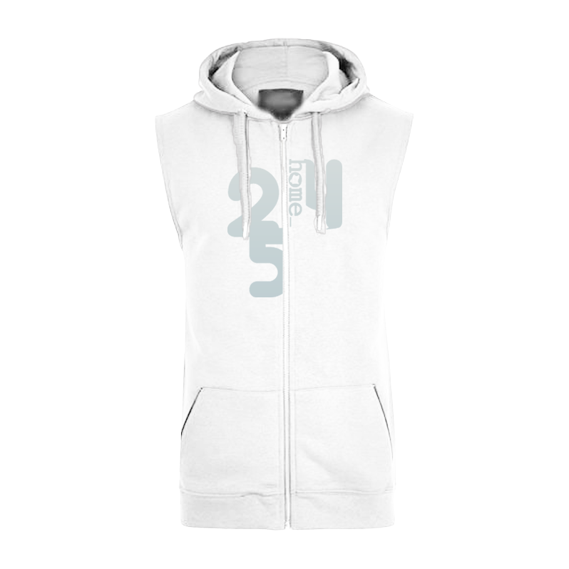Sleeveless Hoodie  - White (Heavy Fabric)