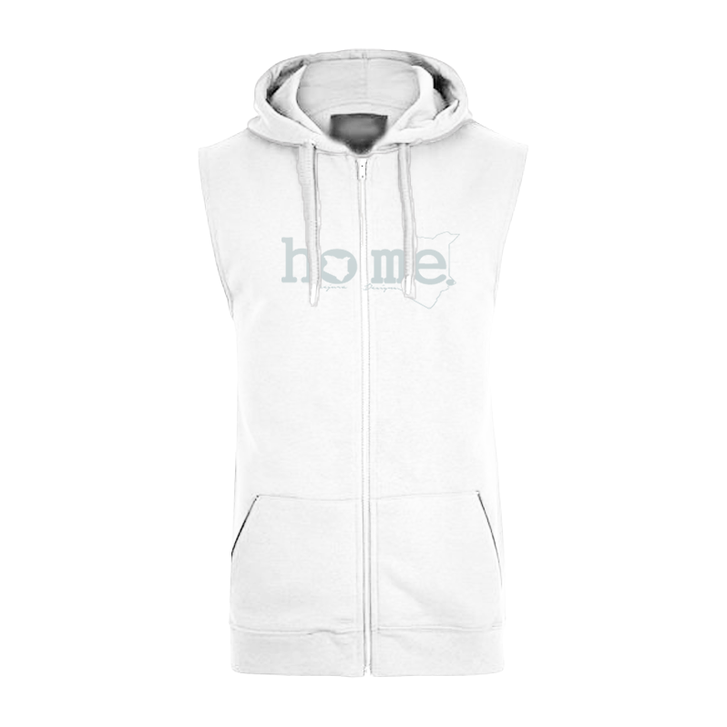 Sleeveless Hoodie  - White (Heavy Fabric)