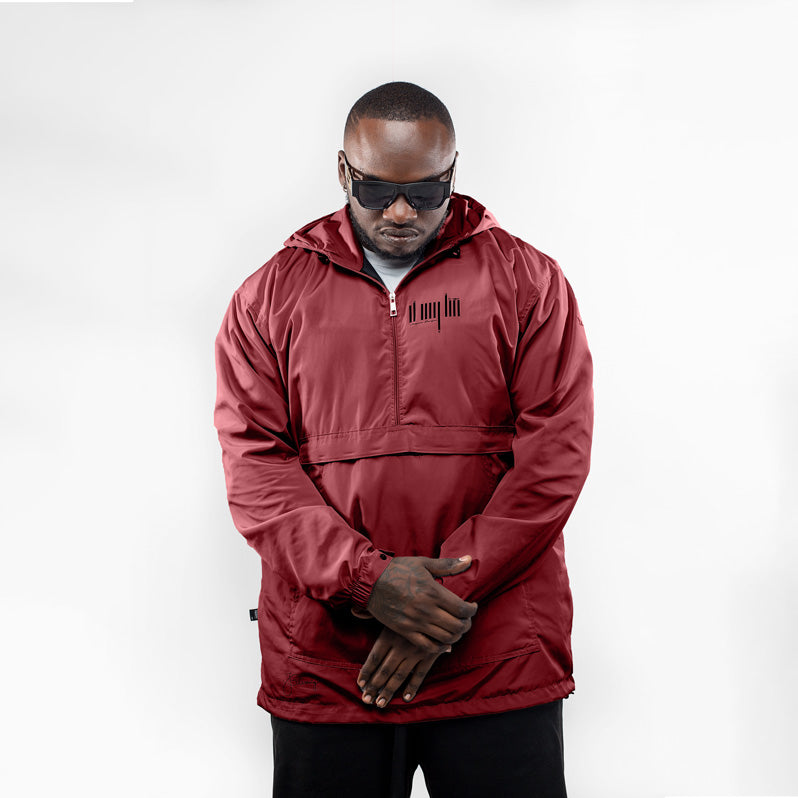 Thee O.G. Jacket (Maroon color) from home_254 X JBlessing- 2XL size- Front view