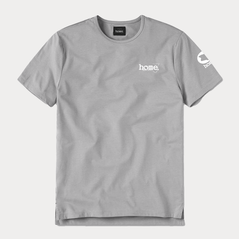 JBeeJura | home-254 gravel classic man split hem t-shirt with white tag print