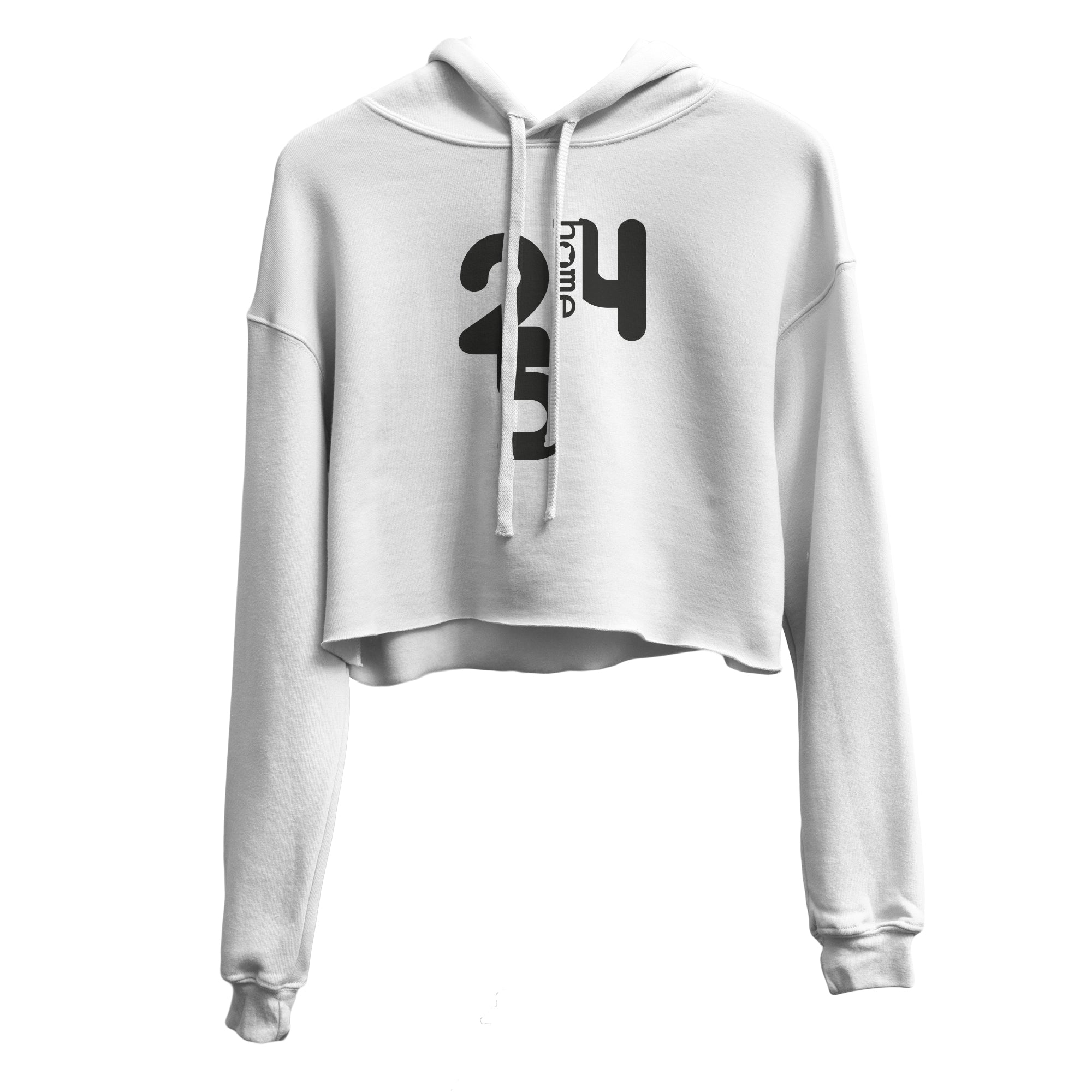 Cropped Hoodie - White (Mid-Heavy Fabric)