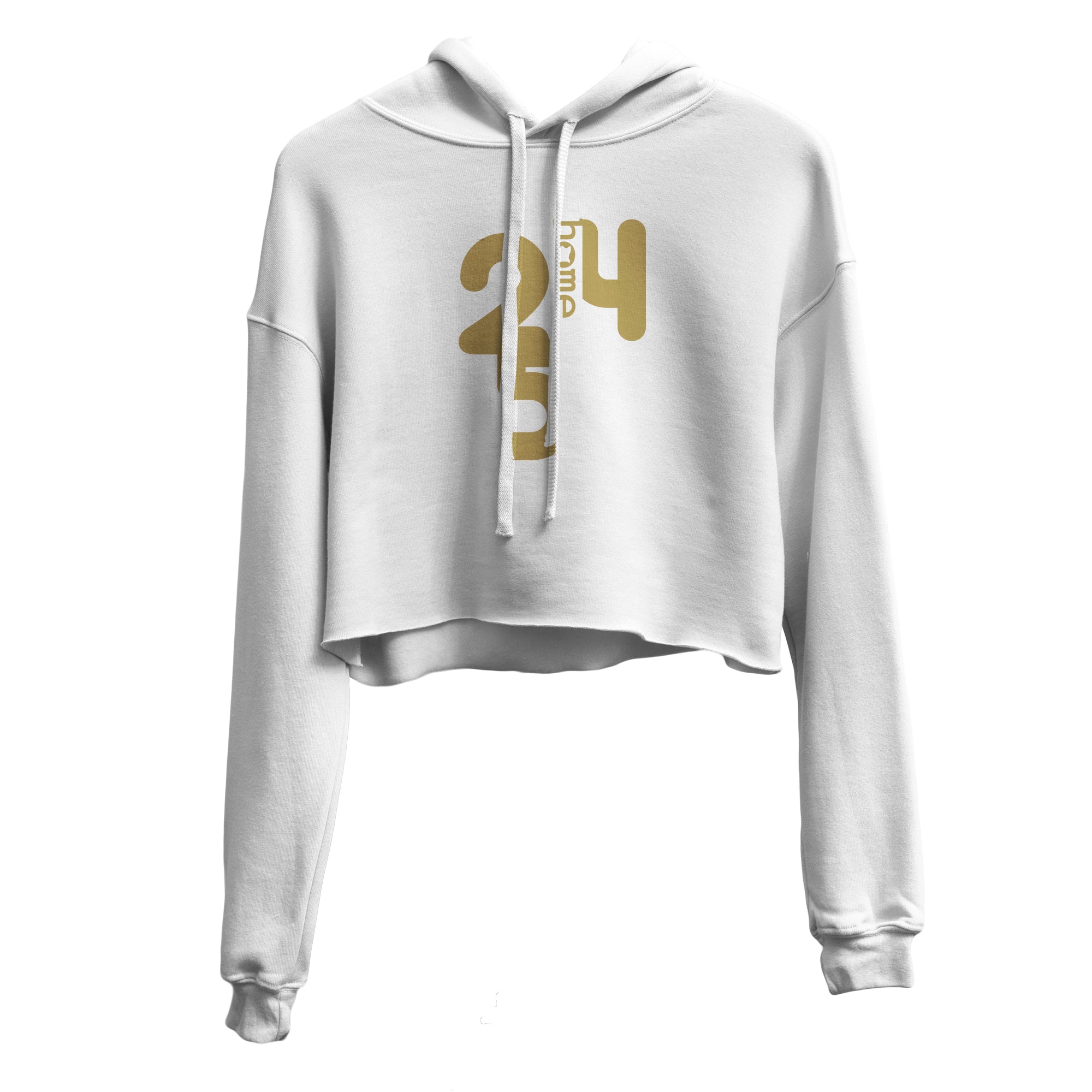 Cropped Hoodie - White (Mid-Heavy Fabric)