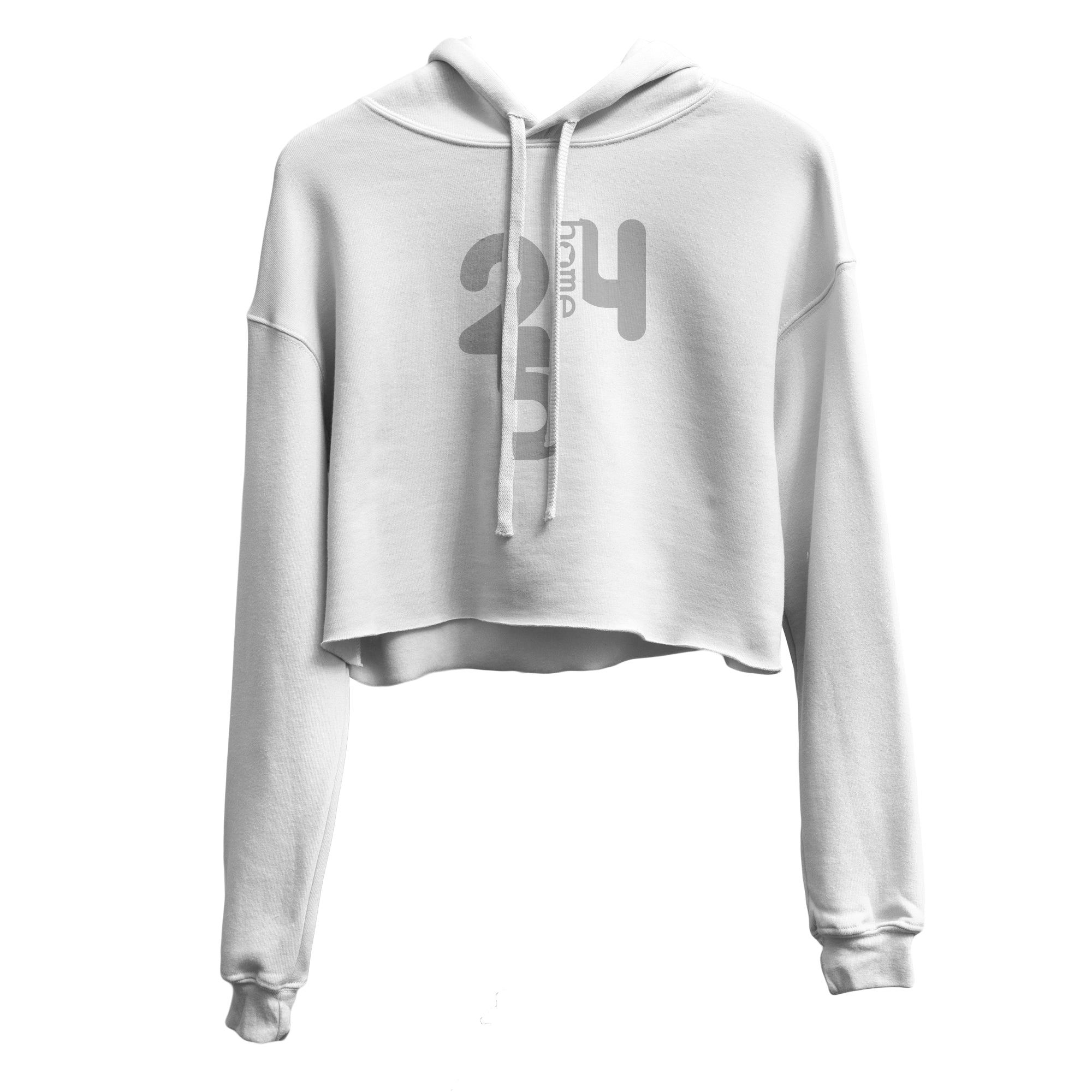 Cropped Hoodie - White (Heavy Fabric)