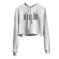 Cropped Hoodie - White (Mid-Heavy Fabric)