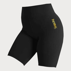 JBEEJURA DESIGNZ | home - 254 Black Women's Bike Shorts with a Gold Logo from XS-XXL sizes.
