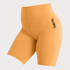 JBEEJURA DESIGNZ | home - 254 Persian Orange Women's Bike Shorts with a Black Logo from XS-XXL sizes.
