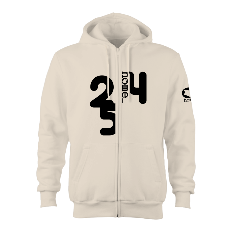 Zip-up Hoodie  - Off-White (Heavy Fabric)