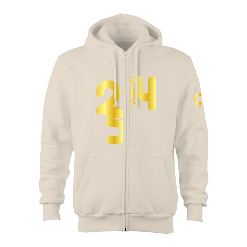 Zip-up Hoodie  - Off-White (Heavy Fabric)