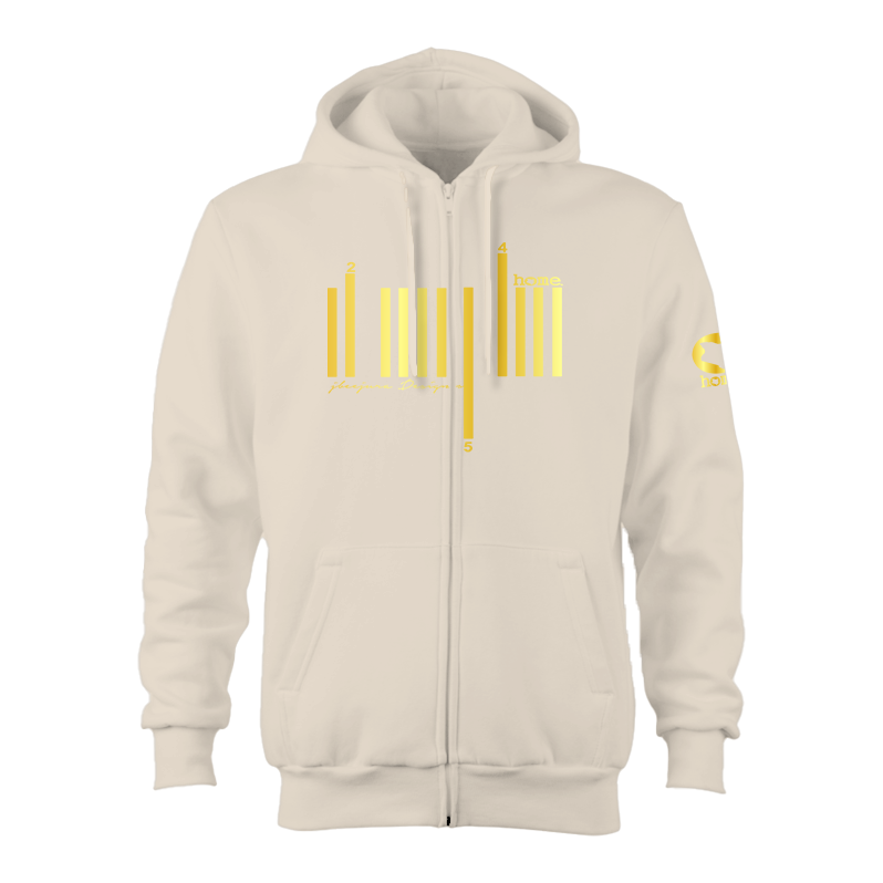 Zip-up Hoodie  - Off-White (Heavy Fabric)