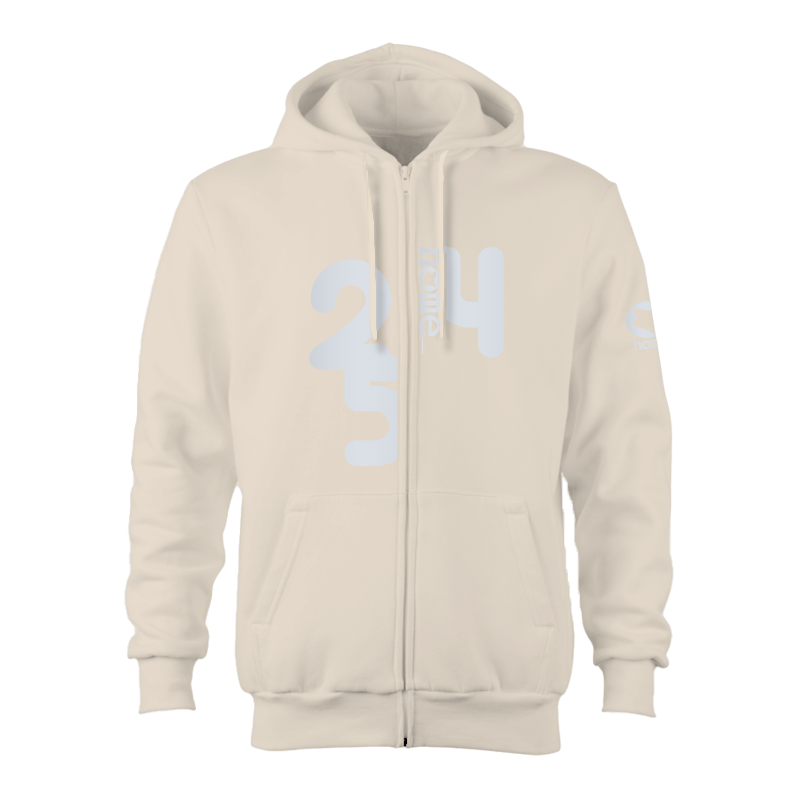 Zip-up Hoodie  - Off-White (Heavy Fabric)