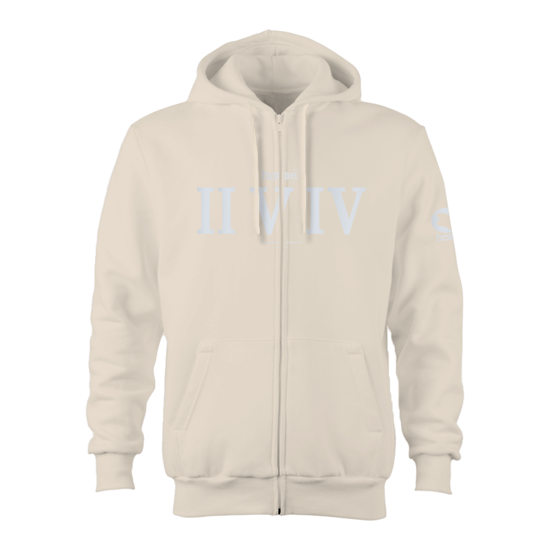 Zip-up Hoodie  - Off-White (Heavy Fabric)
